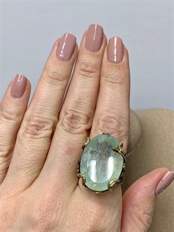 *Кольцо р.18 Аквамарин Забайкалье АРТ 53318 (ВЕС 13,28 Г) - фото 215473