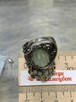 *Кольцо р.18 Аквамарин Забайкалье АРТ 53318 (ВЕС 13,28 Г) - фото 215475