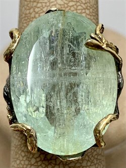 *Кольцо р.18 Аквамарин Забайкалье АРТ 53318 (ВЕС 13,28 Г) - фото 215484