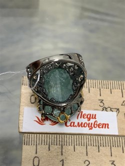 *Кольцо р.18 Аквамарин Забайкалье АРТ 53365 (ВЕС 14,57 Г) - фото 215488