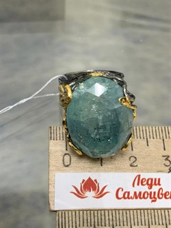 *Кольцо р.18 Аквамарин Забайкалье АРТ 53365 (ВЕС 14,57 Г) - фото 215489