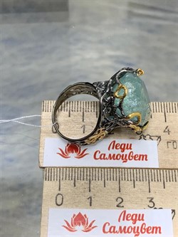 *Кольцо р.18 Аквамарин Забайкалье АРТ 53365 (ВЕС 14,57 Г) - фото 215490