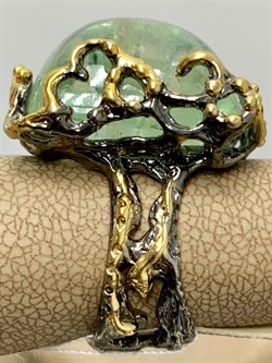 *Кольцо р.18 Аквамарин Забайкалье АРТ 53599 (ВЕС 20,24 Г) - фото 215505