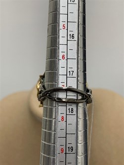 *Кольцо р.18 Аквамарин Забайкалье АРТ 53602 ВЕС 18,51 Г - фото 215510