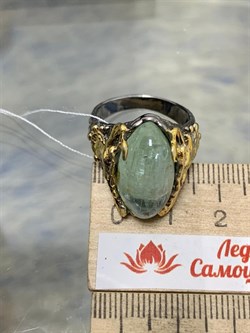 *Кольцо р.18 Аквамарин Забайкалье АРТ 60118 (ВЕС 12,46 Г) - фото 215525