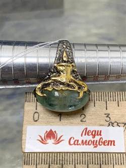 *Кольцо р.18 Аквамарин Забайкалье АРТ 60118 (ВЕС 12,46 Г) - фото 215527