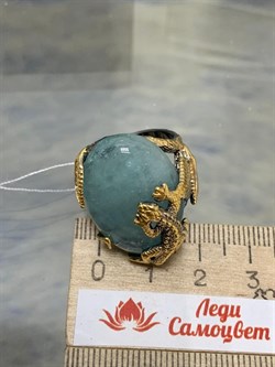 *Кольцо р.18 Аквамарин Нигерия АРТ 60107 ВЕС 16,36 Г - фото 215536