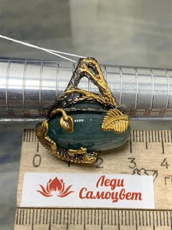 *Кольцо р.18 Аквамарин Нигерия АРТ 60107 ВЕС 16,36 Г - фото 215538