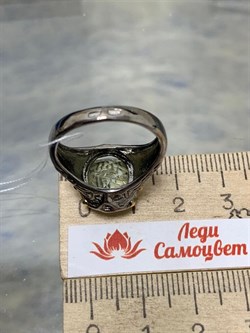 *Кольцо р.18,5 Аквамарин Забайкалье АРТ 63342 (ВЕС 7,51 Г) - фото 215587