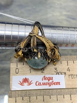 *Кольцо р.18,5 Аквамарин Забайкалье АРТ 38176 (ВЕС 20,17 Г) - фото 215602 *Кольцо р.18,5 Аквамарин Забайкалье АРТ 38176 (ВЕС 20,17 Г) - фото 215602