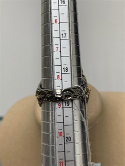 *Кольцо р.18,5 Аквамарин Забайкалье АРТ 53058 (ВЕС 21,62 Г) - фото 215647