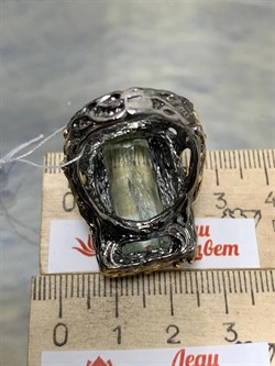 *Кольцо р.18,5 Аквамарин Забайкалье АРТ 53058 (ВЕС 21,62 Г) - фото 215648