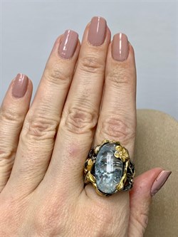 *Кольцо р.18,5 Аквамарин Забайкалье АРТ 62902 (ВЕС около 11,29 Г) - фото 215705 *Кольцо р.18,5 Аквамарин Забайкалье АРТ 62902 (ВЕС около 11,29 Г) - фото 215705