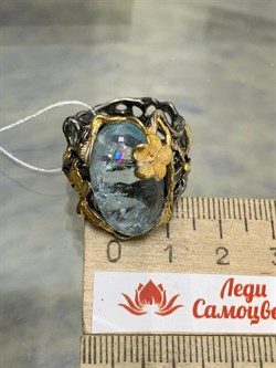 *Кольцо р.18,5 Аквамарин Забайкалье АРТ 62902 (ВЕС около 11,29 Г) - фото 215709 *Кольцо р.18,5 Аквамарин Забайкалье АРТ 62902 (ВЕС около 11,29 Г) - фото 215709