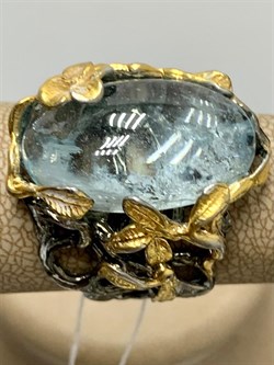 *Кольцо р.18,5 Аквамарин Забайкалье АРТ 62902 (ВЕС около 11,29 Г) - фото 215712 *Кольцо р.18,5 Аквамарин Забайкалье АРТ 62902 (ВЕС около 11,29 Г) - фото 215712