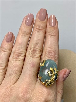 *Кольцо р.18,5 Аквамарин Нигерия АРТ 64301 (ВЕС 15,61 Г) - фото 215758