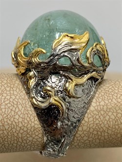 *Кольцо р.19 Аквамарин Забайкалье АРТ 49029 ВЕС 24,66 Г - фото 215820 *Кольцо р.19 Аквамарин Забайкалье АРТ 49029 ВЕС 24,66 Г - фото 215820