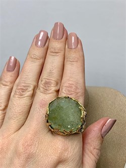 *Кольцо р.19 Аквамарин Забайкалье АРТ 53031 (ВЕС 23,34 Г) - фото 215827