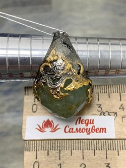 *Кольцо р.19 Аквамарин Забайкалье АРТ 53031 (ВЕС 23,34 Г) - фото 215829