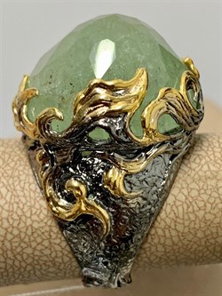 *Кольцо р.19 Аквамарин Забайкалье АРТ 53031 (ВЕС 23,34 Г) - фото 215833