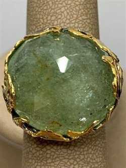 *Кольцо р.19 Аквамарин Забайкалье АРТ 53031 (ВЕС 23,34 Г) - фото 215834