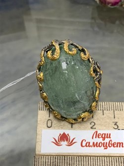 *Кольцо р.19 Аквамарин Забайкалье АРТ 54014 (ВЕС  34,04 Г) - фото 215843