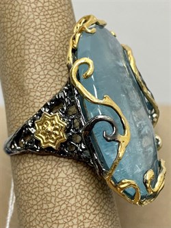 *Кольцо р.19 Аквамарин Забайкалье АРТ 61593 (ВЕС 17,94 Г) - фото 215873 *Кольцо р.19 Аквамарин Забайкалье АРТ 61593 (ВЕС 17,94 Г) - фото 215873