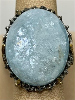 *Кольцо р.19,5 Аквамарин Нигерия АРТ 45540 (ВЕС 35,33 Г) - фото 215895 *Кольцо р.19,5 Аквамарин Нигерия АРТ 45540 (ВЕС 35,33 Г) - фото 215895