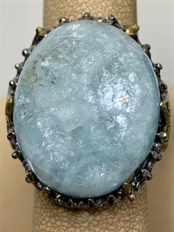 *Кольцо р.19,5 Аквамарин Нигерия АРТ 45540 (ВЕС 35,33 Г) - фото 215897 *Кольцо р.19,5 Аквамарин Нигерия АРТ 45540 (ВЕС 35,33 Г) - фото 215897
