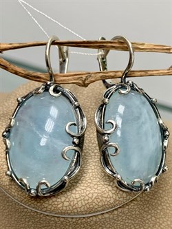 *Серьги Аквамарин АРТ 54-169-15,21 (ВЕС 15,21 Г) - фото 215992