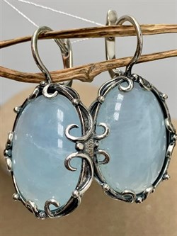 *Серьги Аквамарин АРТ 54-169-15,21 (ВЕС 15,21 Г) - фото 215996