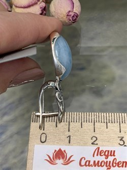 *Серьги Аквамарин Бразилия АРТ 185-608 (ВЕС 12,73 Г) - фото 216000