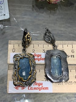 *Серьги Аквамарин Забайкалье АРТ 53592 (ВЕС 20,33 Г) - фото 216034