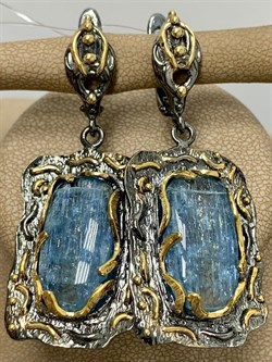 *Серьги Аквамарин Забайкалье АРТ 53592 (ВЕС 20,33 Г) - фото 216036