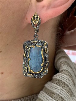 *Серьги Аквамарин Забайкалье АРТ 54047 (ВЕС  20,07 Г) - фото 216041 *Серьги Аквамарин Забайкалье АРТ 54047 (ВЕС  20,07 Г) - фото 216041