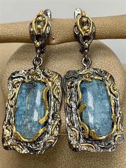 *Серьги Аквамарин Забайкалье АРТ 54047 (ВЕС  20,07 Г) - фото 216046 *Серьги Аквамарин Забайкалье АРТ 54047 (ВЕС  20,07 Г) - фото 216046