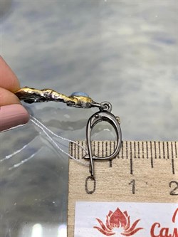 *Серьги Аквамарин Нигерия АРТ 60127 (ВЕС 5,95 Г) - фото 216068