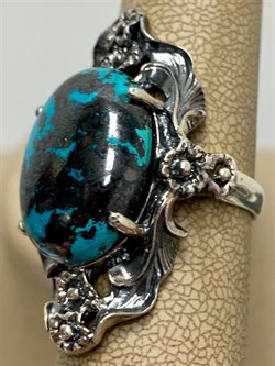 *Кольцо р.18 Хризоколла Казахстан Арт 54583-1 Вес 14,7 г - фото 216103 *Кольцо р.18 Хризоколла Казахстан Арт 54583-1 Вес 14,7 г - фото 216103