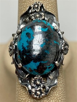 *Кольцо р.18 Хризоколла Казахстан Арт 54583-1 Вес 14,7 г - фото 216105 *Кольцо р.18 Хризоколла Казахстан Арт 54583-1 Вес 14,7 г - фото 216105