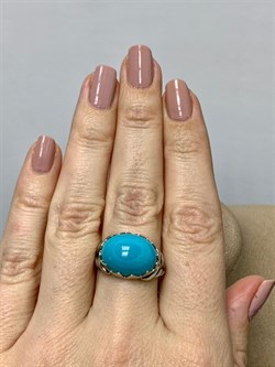 *Кольцо р.17,5 Хризоколла Казахстан АРТ 49696 ВЕС 5,81 Г - фото 216107 *Кольцо р.17,5 Хризоколла Казахстан АРТ 49696 ВЕС 5,81 Г - фото 216107