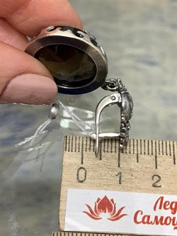 *Серьги Раухтопаз Дымчатый Кварц Бразилия АРТ 53698 Вес 23,34 г - фото 216344 *Серьги Раухтопаз Дымчатый Кварц Бразилия АРТ 53698 Вес 23,34 г - фото 216344