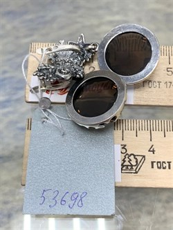 *Серьги Раухтопаз Дымчатый Кварц Бразилия АРТ 53698 Вес 23,34 г - фото 216347 *Серьги Раухтопаз Дымчатый Кварц Бразилия АРТ 53698 Вес 23,34 г - фото 216347