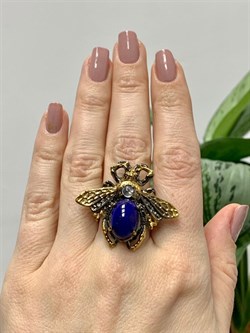 *Кольцо р.17 Мотылек Лазурит Афганистан  Арт 49431 Вес 13,25 г - фото 216359 *Кольцо р.17 Мотылек Лазурит Афганистан  Арт 49431 Вес 13,25 г - фото 216359