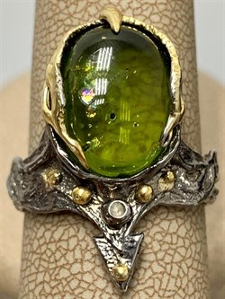 *Кольцо р.18,25 Хризолит АРТ 60798 (ВЕС 7,42 Г) - фото 216484 *Кольцо р.18,25 Хризолит АРТ 60798 (ВЕС 7,42 Г) - фото 216484