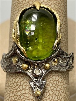*Кольцо р.18,25 Хризолит АРТ 60798 (ВЕС 7,42 Г) - фото 216485 *Кольцо р.18,25 Хризолит АРТ 60798 (ВЕС 7,42 Г) - фото 216485