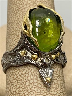 *Кольцо р.18,25 Хризолит АРТ 60798 (ВЕС 7,42 Г) - фото 216486 *Кольцо р.18,25 Хризолит АРТ 60798 (ВЕС 7,42 Г) - фото 216486