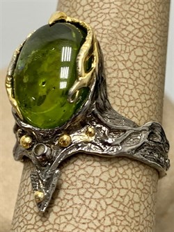 *Кольцо р.18,25 Хризолит АРТ 60798 (ВЕС 7,42 Г) - фото 216487 *Кольцо р.18,25 Хризолит АРТ 60798 (ВЕС 7,42 Г) - фото 216487