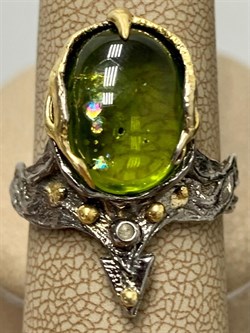 *Кольцо р.18,25 Хризолит АРТ 60798 (ВЕС 7,42 Г) - фото 216489 *Кольцо р.18,25 Хризолит АРТ 60798 (ВЕС 7,42 Г) - фото 216489