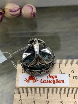 *Кольцо р.17,5 Серафинит АРТ 80-938-15,54 ВЕС 15,54 Г - фото 216611