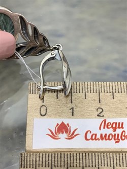 *Серьги Серафинит арт 83663 вес 13,4 г - фото 216628